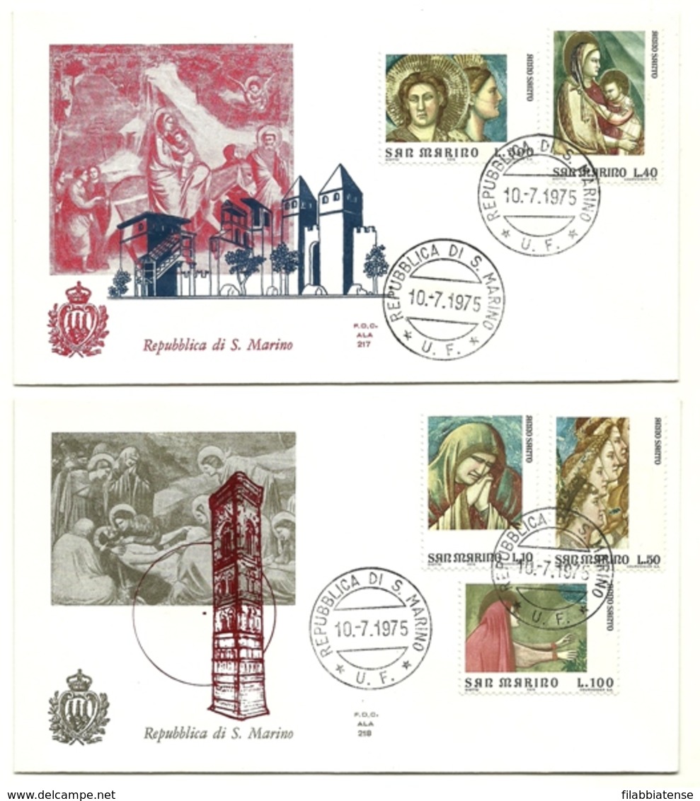 1975 - San Marino 938/42 Anno Santo - FDC - Religione