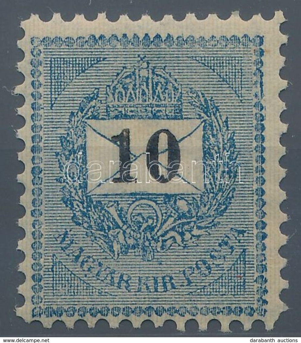 ** 1899 10kr 11 1/2 Fogazással, Luxus Darab, Jól Látható Vízjellel RRR! (200.000) - Altri & Non Classificati