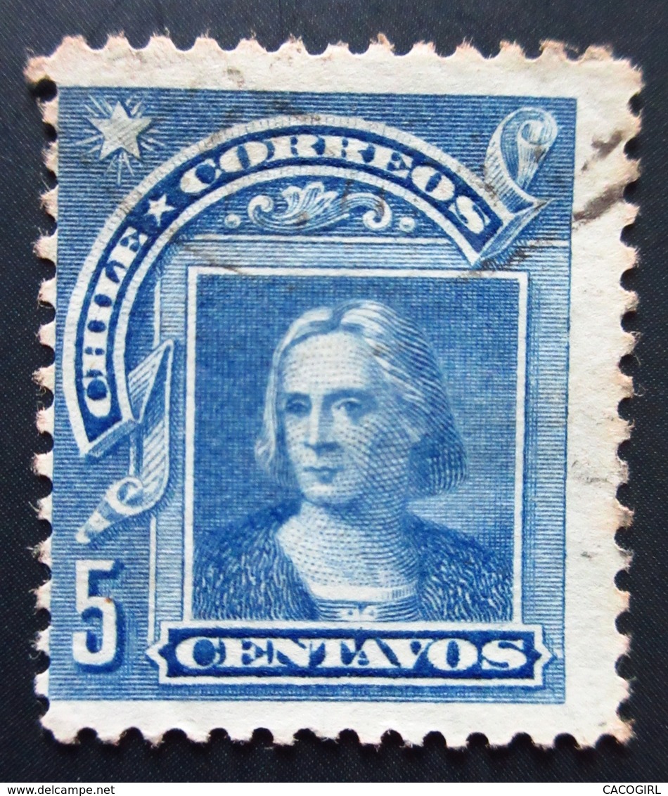 1905 Chili Yt 55, 56 , 58 . Christopher Columbus (1451-1506) Série Bronze Peso Oblitérés - Chile