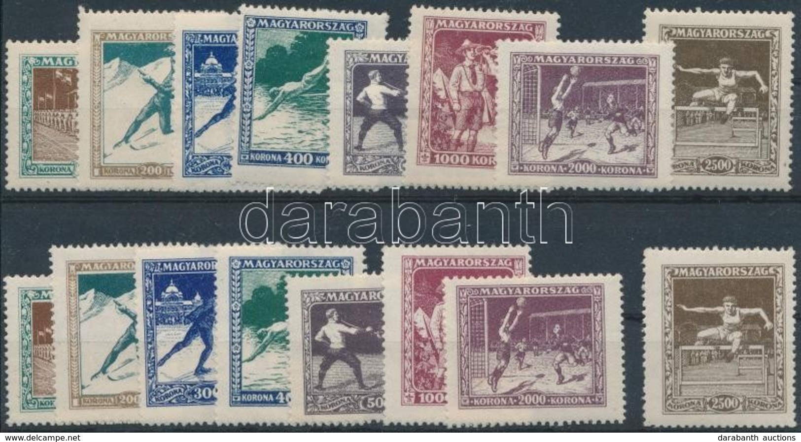 ** * 1925 2 Db Sport Sor, Postatiszta és Falcos (21.500) - Other & Unclassified