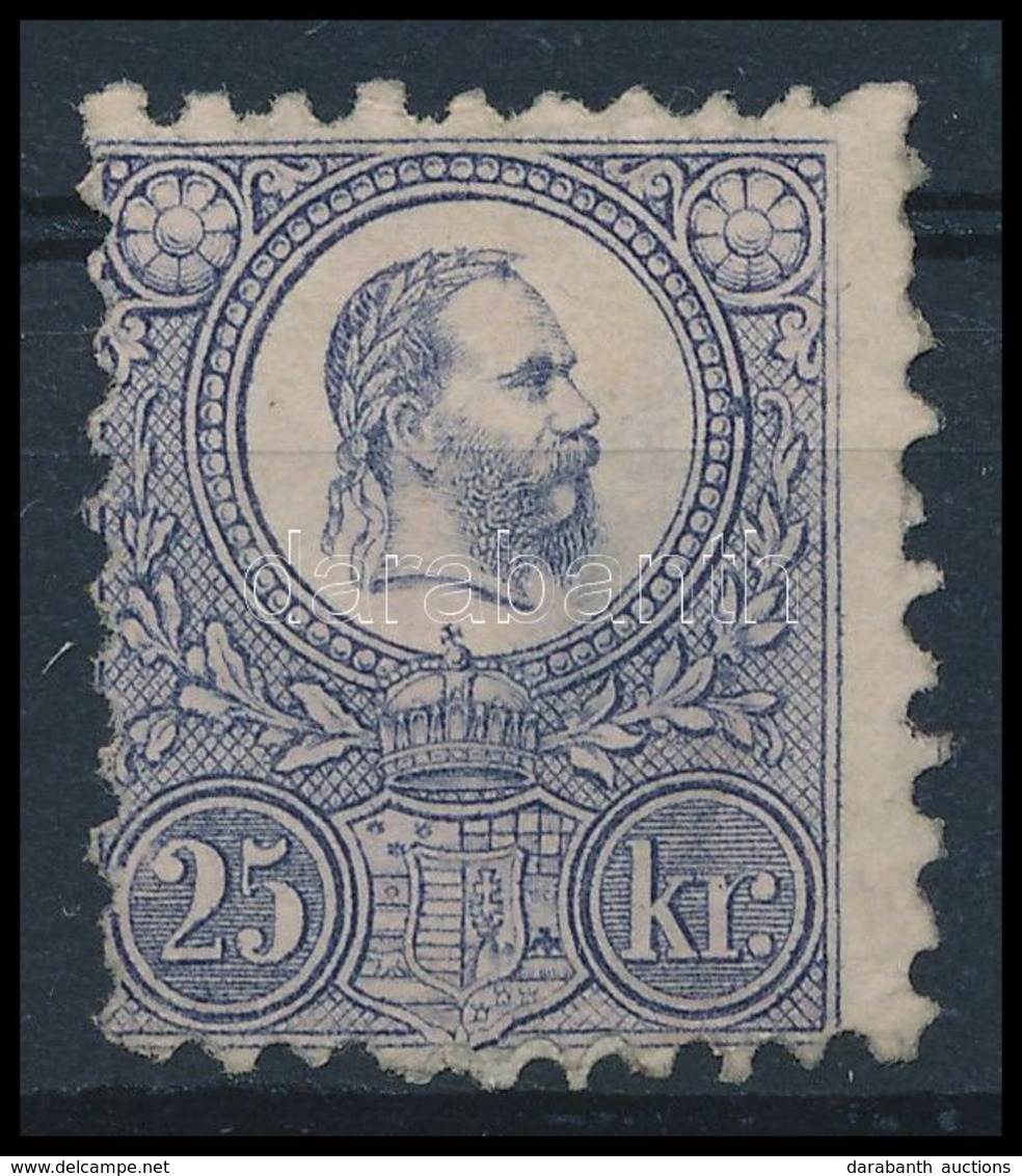 (*) 1871 Réznyomat 25kr (*44.000) (elvékonyodás / Thin Paper) - Sonstige & Ohne Zuordnung