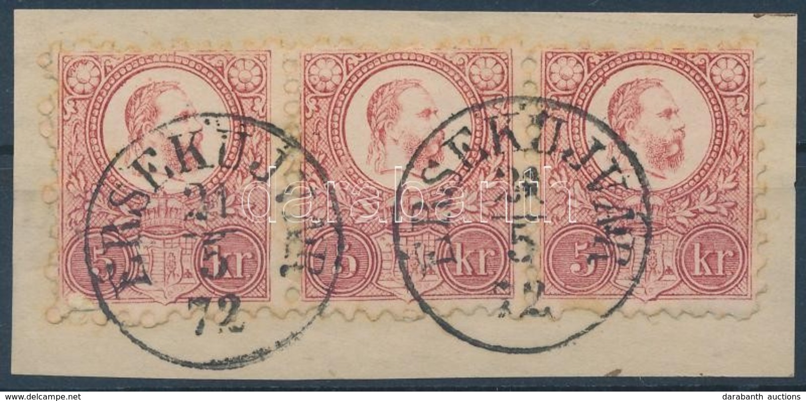 1871 Réznyomat 5kr Hármascsík 'ÉRSEKÚJVÁR' - Other & Unclassified