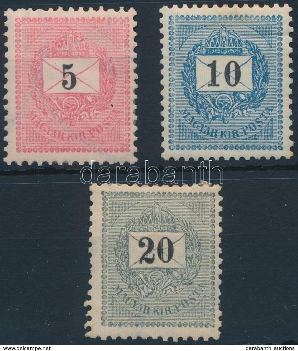 * 1898 5kr, 10kr, 20kr (12.300) - Other & Unclassified