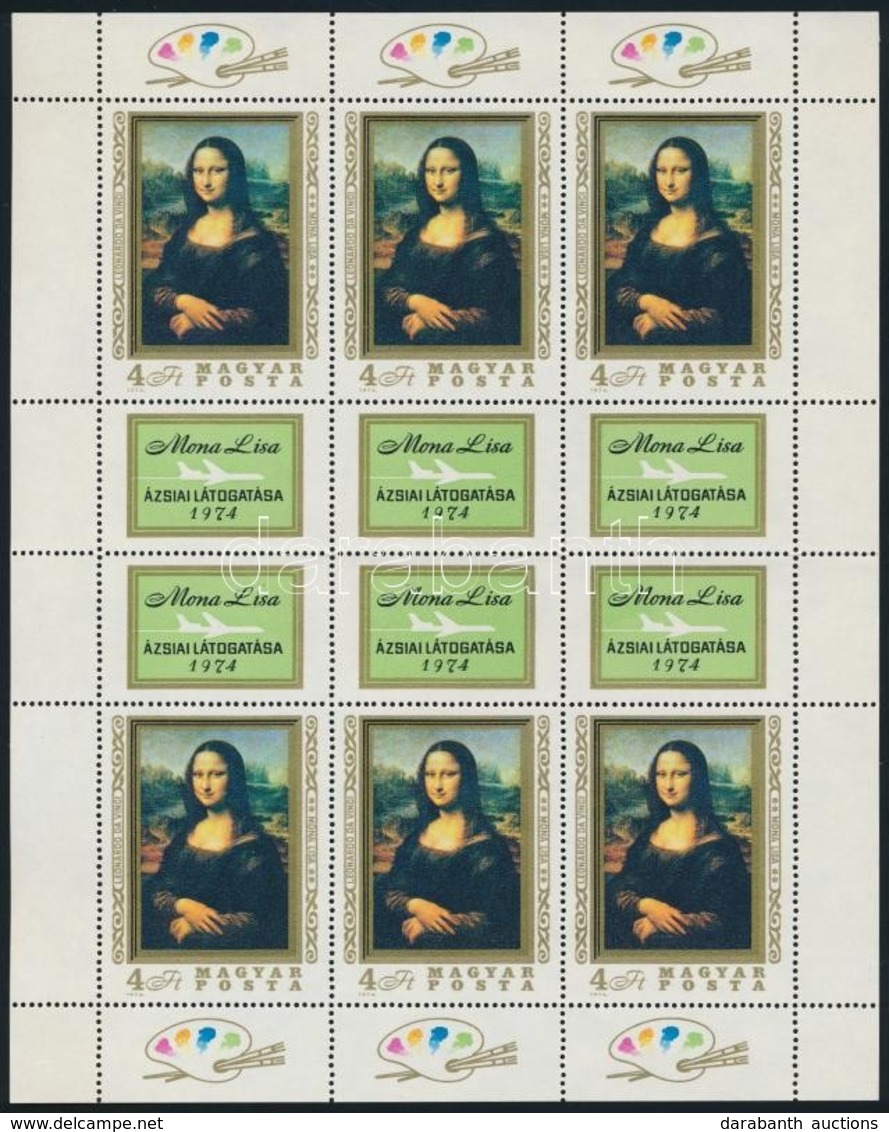 ** 1974 Mona Lisa Hajtott Kisív (13.000) - Other & Unclassified