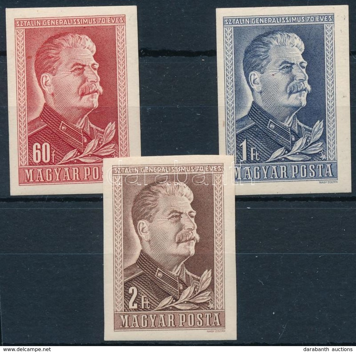 * 1949/1950 Sztálin (I.) Vágott Sor (3.000) - Sonstige & Ohne Zuordnung