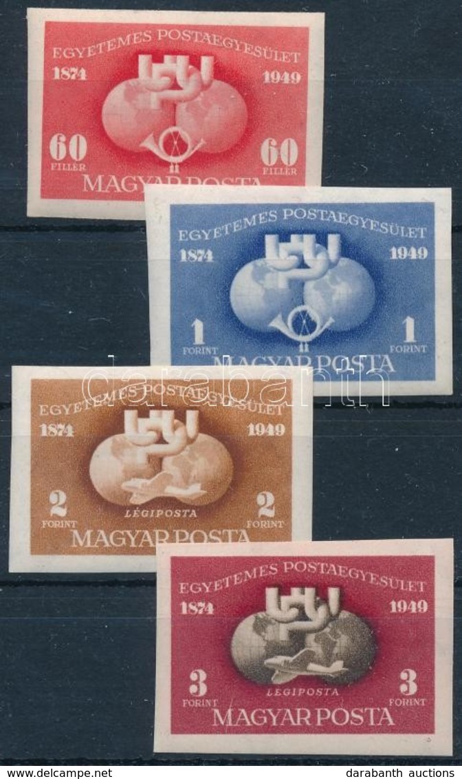 ** 1949-1950 UPU Vágott Sor + Blokkból Kivágott Bélyeg (14.500) - Other & Unclassified