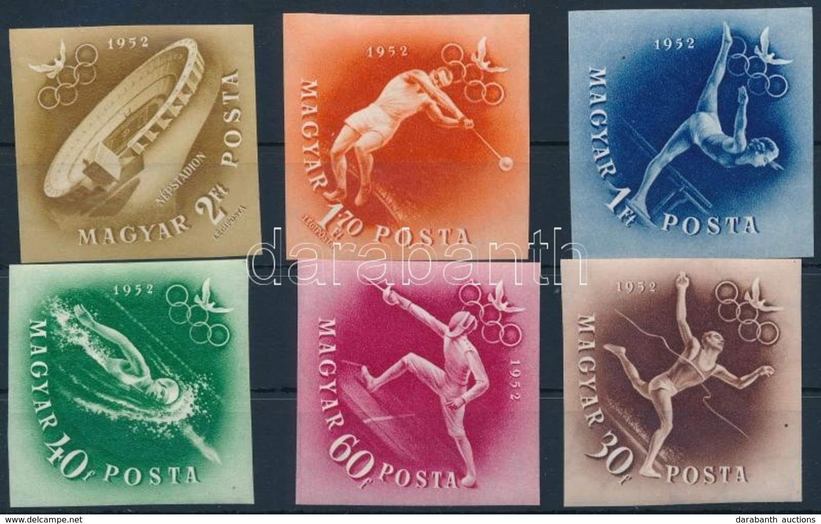 ** 1952 Olimpia (I.) Vágott Sor (16.000) - Other & Unclassified