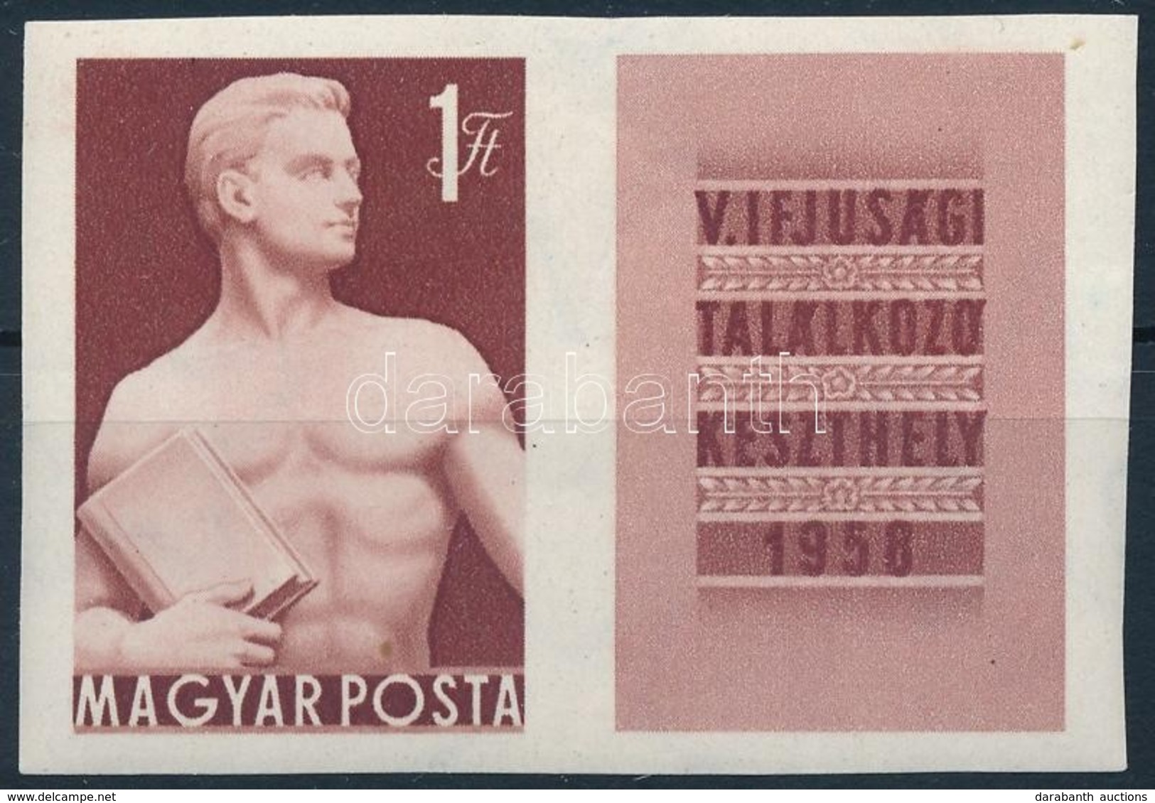 ** 1958 Keszthelyi Ifjúsági Találkozó Vágott (3.000) - Other & Unclassified