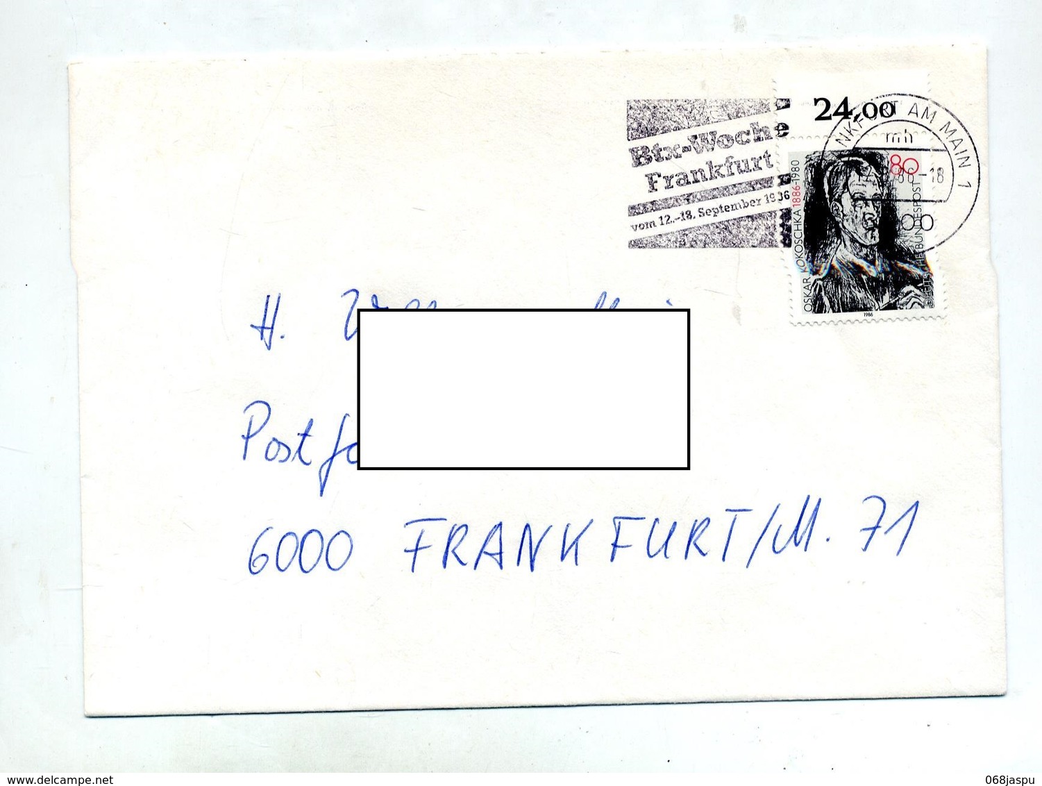 Lettre Flamme Frankfurt Btx Voche - Maschinenstempel (EMA)