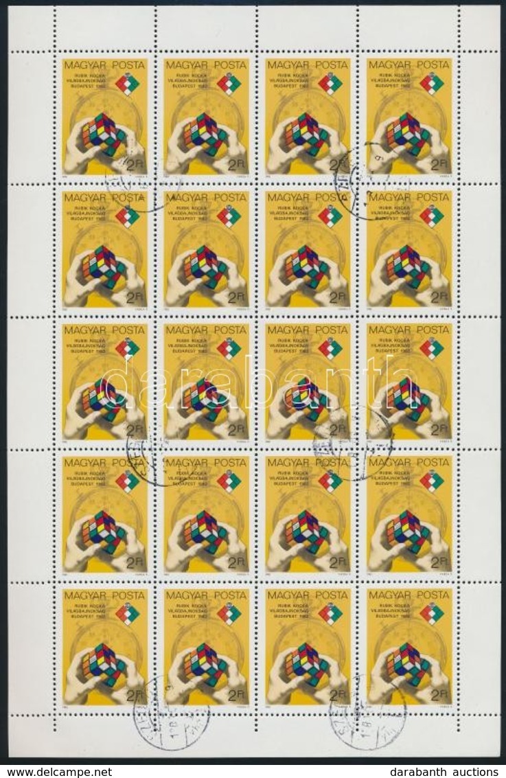 O 1982 Rubik Kocka 5 Db Teljes ív (10.000) - Sonstige & Ohne Zuordnung