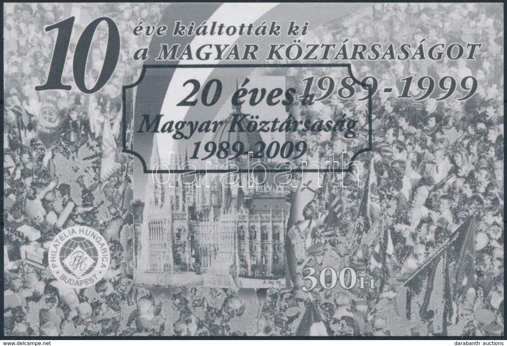 ** 2009 20 éves A Magyar Köztársaság Feketenyomat Emlékív (12.000) - Sonstige & Ohne Zuordnung