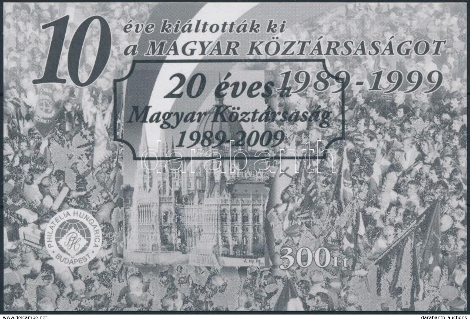 ** 2009 20 éves A Magyar Köztársaság Feketenyomat Emlékív (12.000) - Other & Unclassified