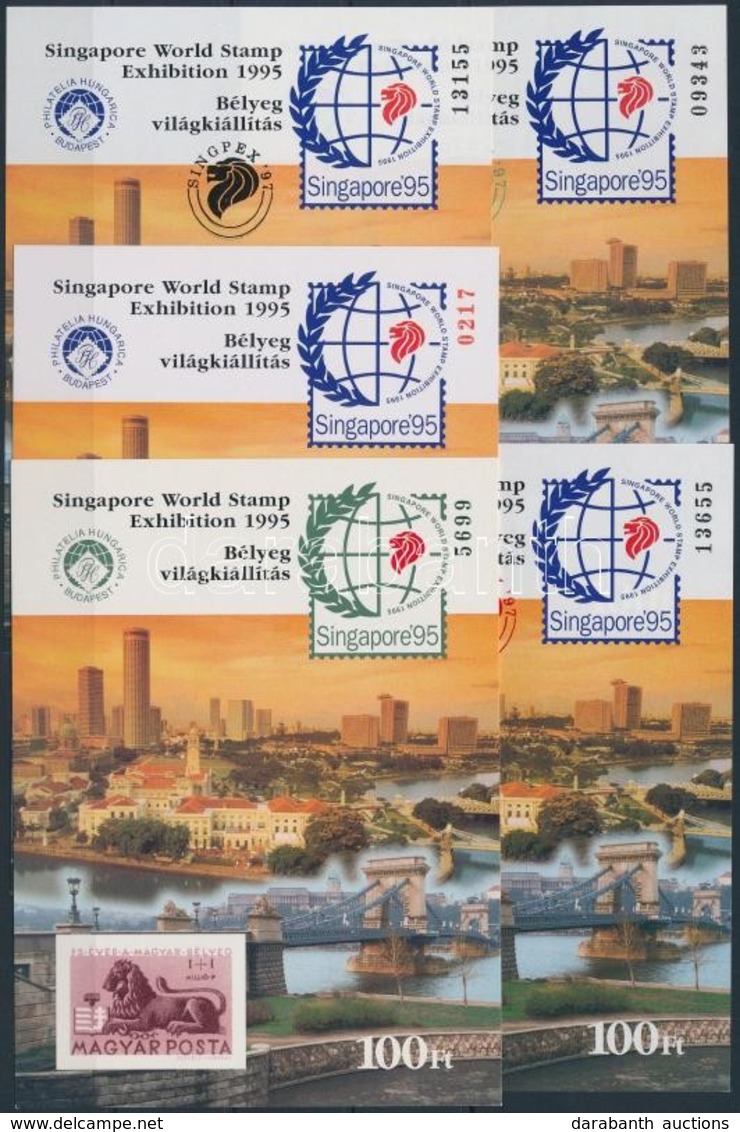 ** 1995-1997 Szingapúr Emlékívek, 5 Db (17.000) - Sonstige & Ohne Zuordnung