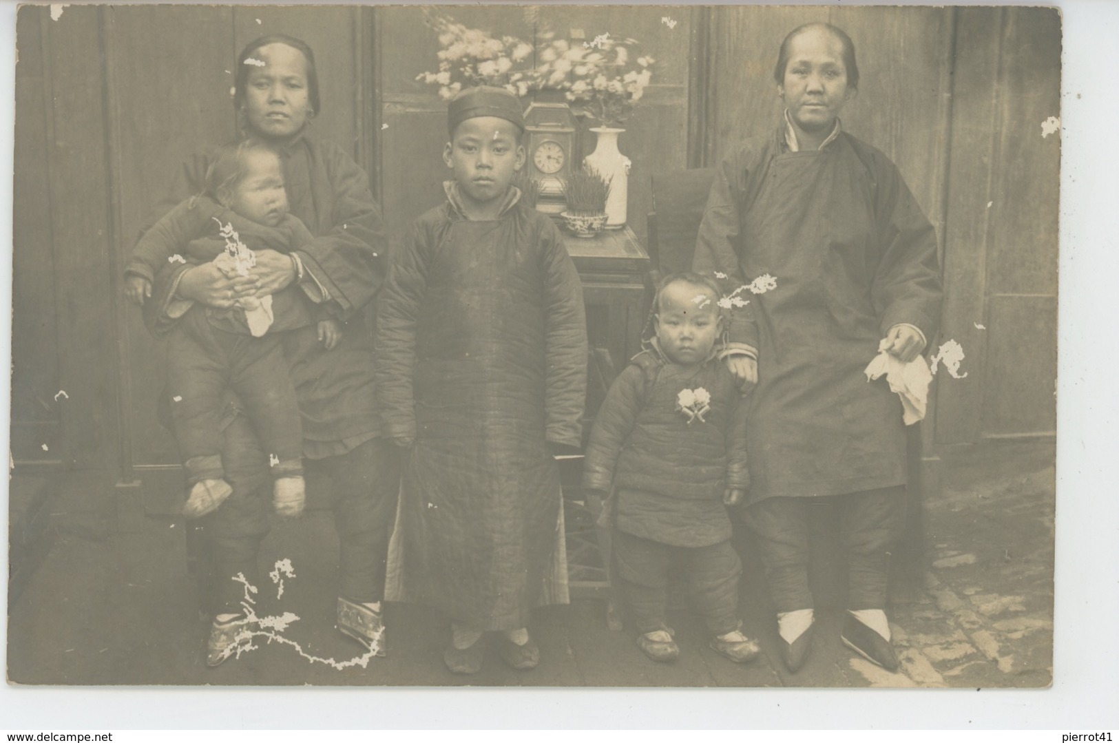 ASIE - CHINE - CHINA - Belle Carte Photo Femmes Et Enfants Chinois (Chinese Women And Children ) - Chine