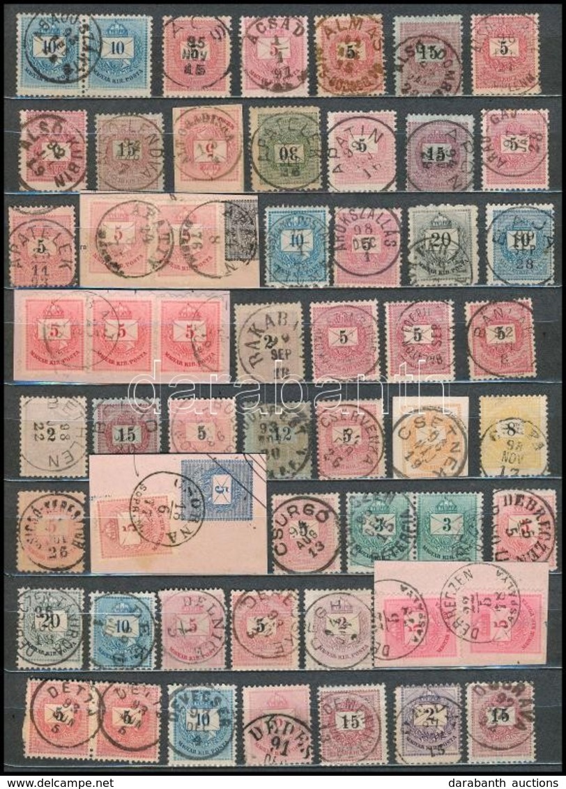 O 1874-1899 363 Db Krajcáros Bélyegzés / Collection Of 363 Cancellations On Krajcár Stamps - Other & Unclassified