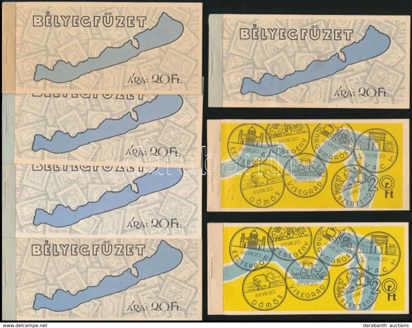 ** 7 Db Bélyegfüzet (2 Dunakanyar és 5 Balaton) - Other & Unclassified