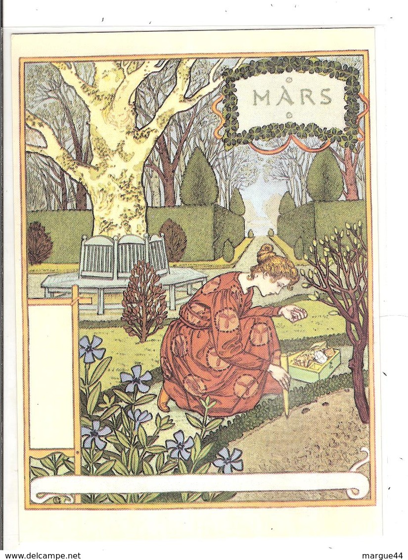 EUGENE GRASSET- LA BELLE JARDINIERE - 1896 - MARS - Peintures & Tableaux