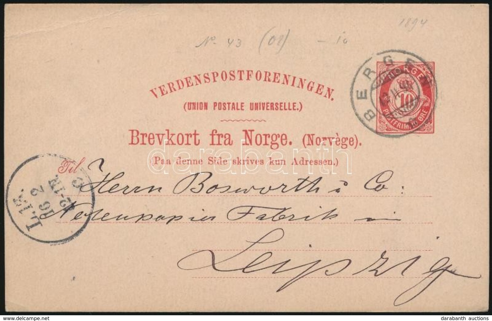 Norvégia 1894 - Sonstige & Ohne Zuordnung