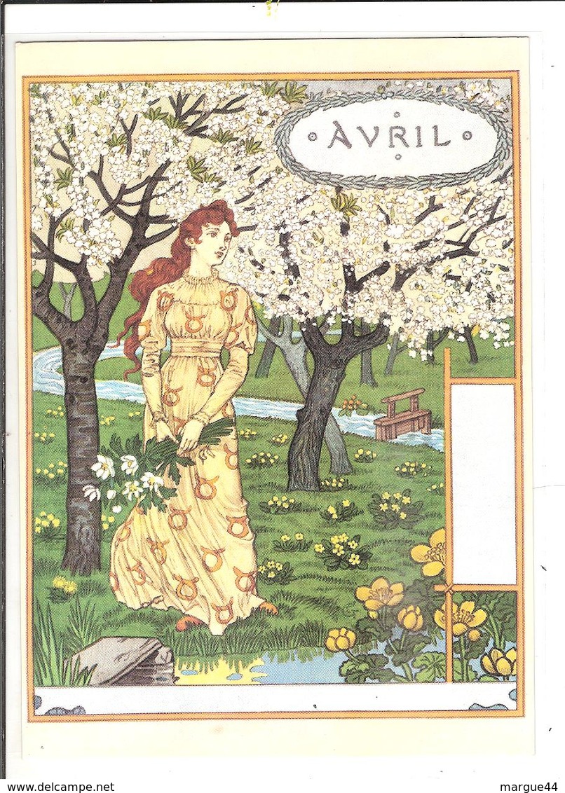 EUGENE GRASSET- LA BELLE JARDINIERE - 1896 - AVRIL - Peintures & Tableaux
