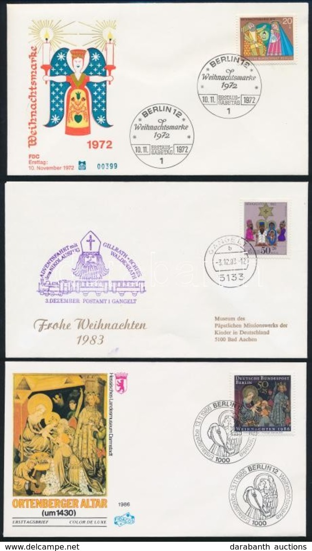 Németország - Berlin, NSZK 1972-1992 7 Klf FDC - Other & Unclassified