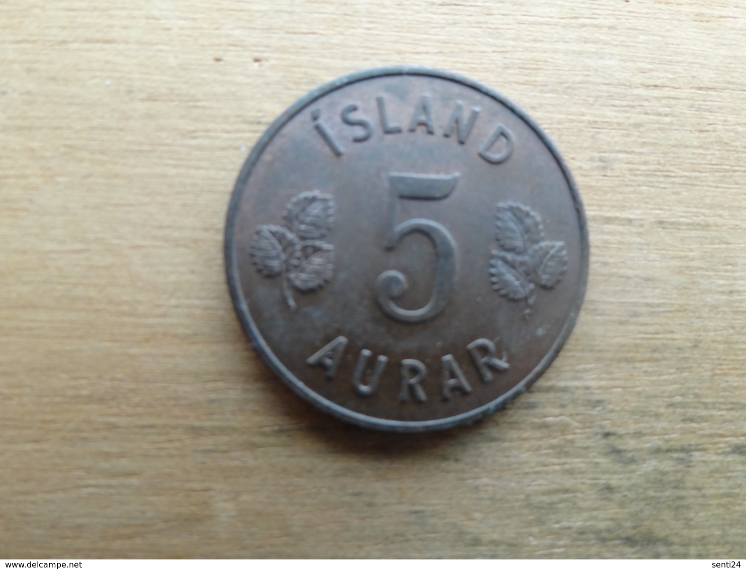 Islande  5  Aurar  1966  Km 9 - Islande