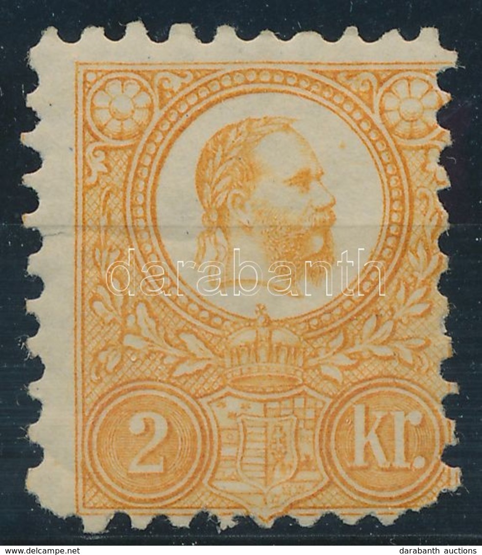 * 1871 Réznyomat 2kr (törések, Hiányzó Fog / Creases, Missing Perf.) - Sonstige & Ohne Zuordnung