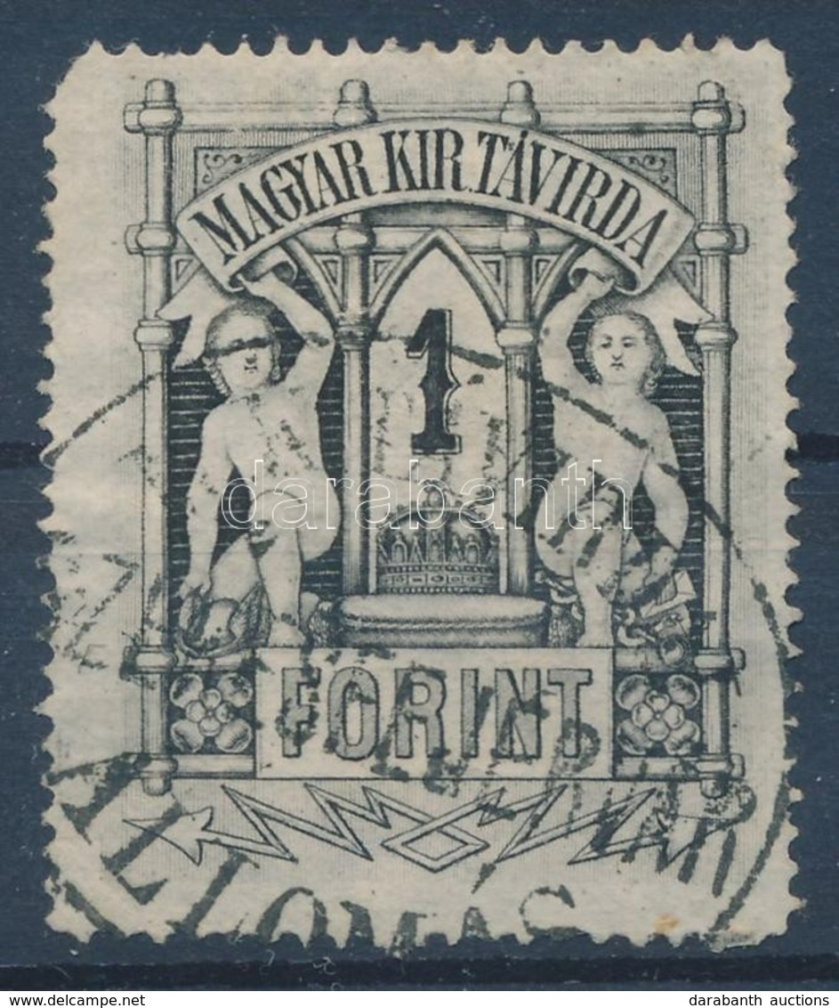 O 1874 Távirda 1Ft 'SZÉKESFEHÉRVÁR' (sarokfog Hiány) - Other & Unclassified