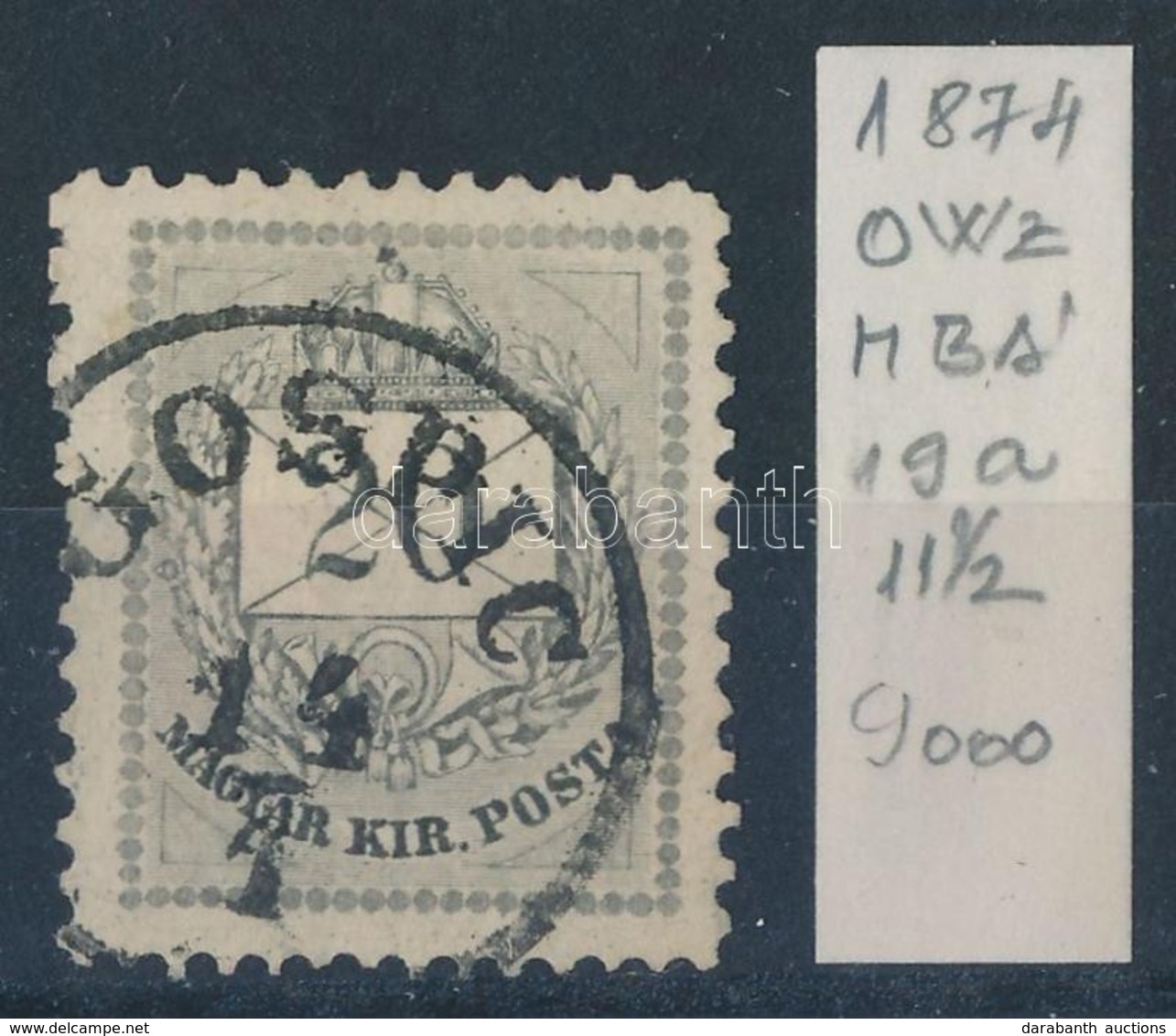 O 1874 2kr  11 1/2 Fogazással 'GOSPIC' - Other & Unclassified