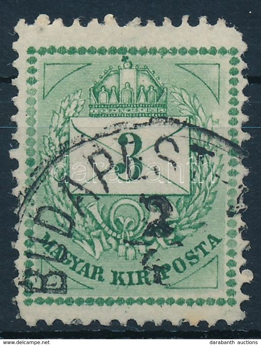 O 1874 3kr Gyöngysorjavítással, Keskenyre Fogazva - Other & Unclassified