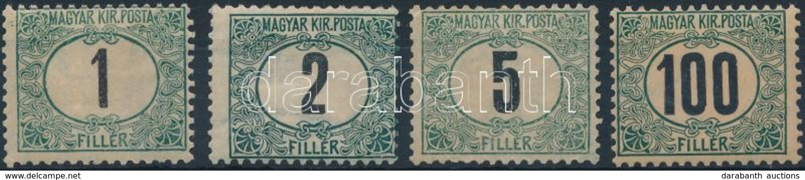 (*) * 1903 Zöldportó 4 Klf 'A' érték (8.000) - Other & Unclassified