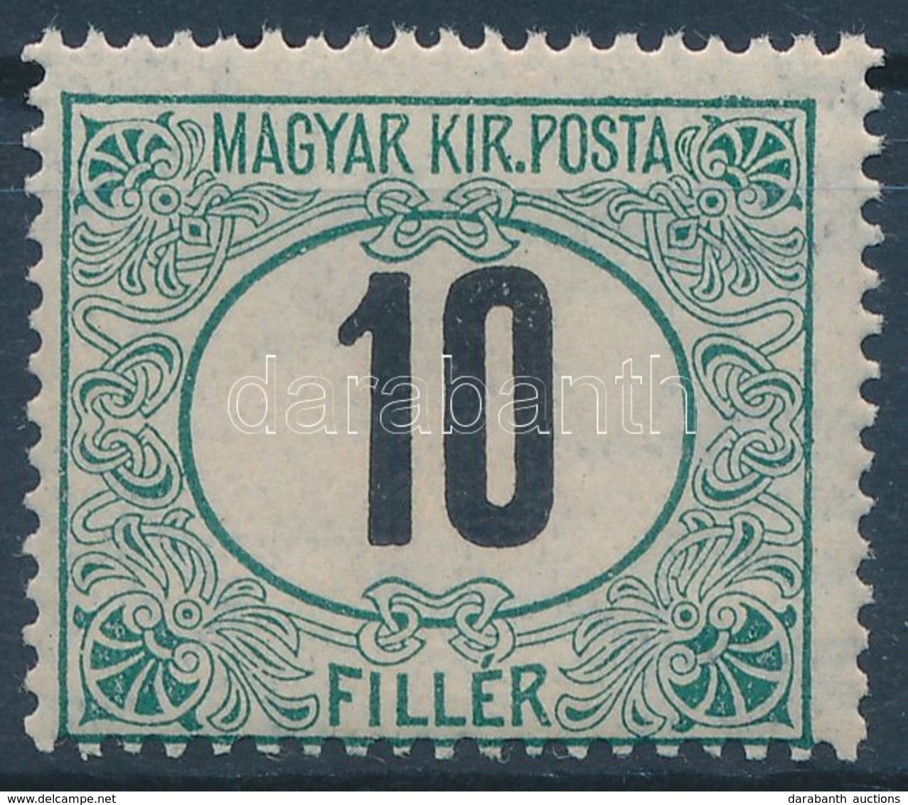 ** 1906 Zöldportó 10f 15-ös Fogazással (10.000) - Other & Unclassified