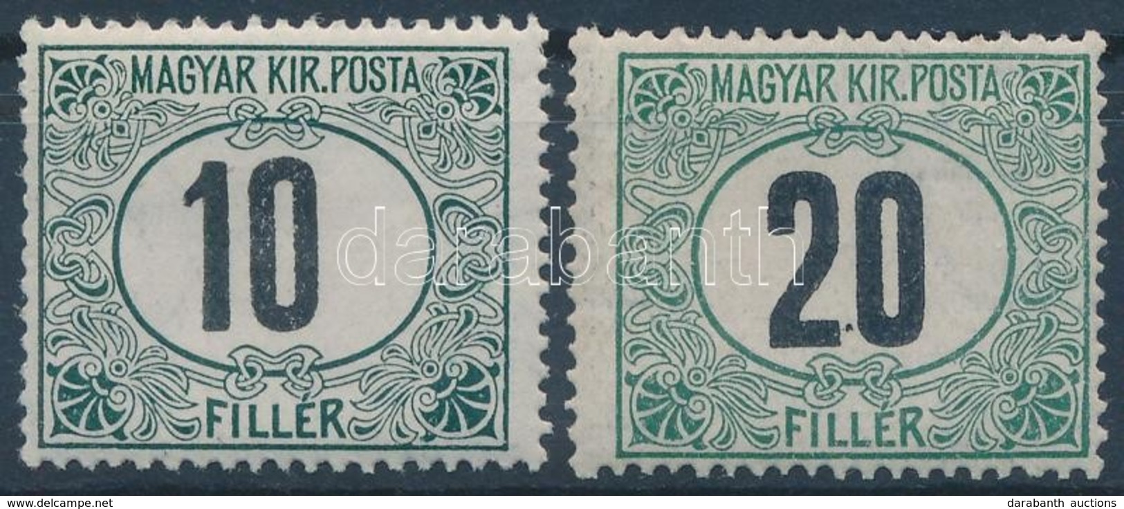 ** 1909 Zöldportó 10f és 20f (6.600) - Sonstige & Ohne Zuordnung