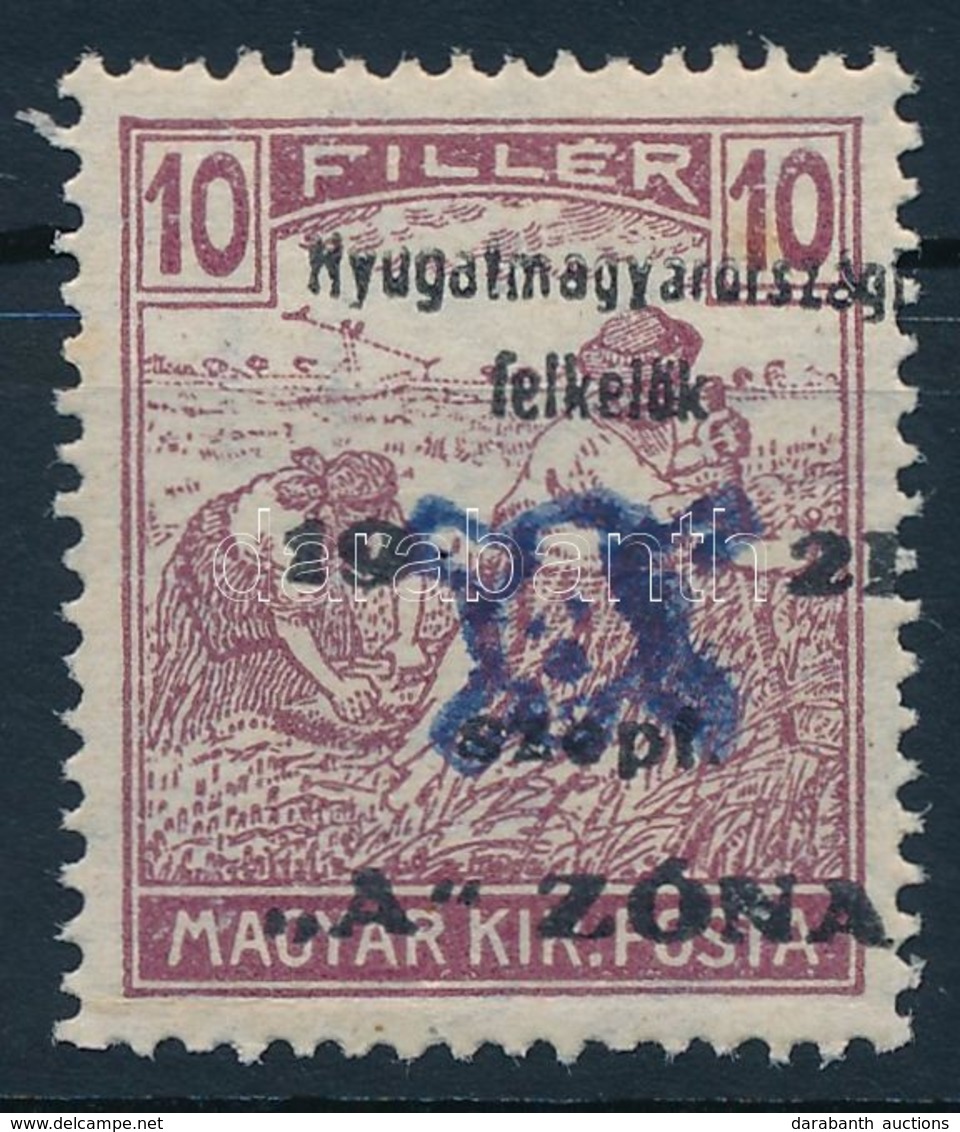 ** Nyugat-Magyarország II. 1921 Arató 10f Garancia Nélkül (20.000) - Sonstige & Ohne Zuordnung
