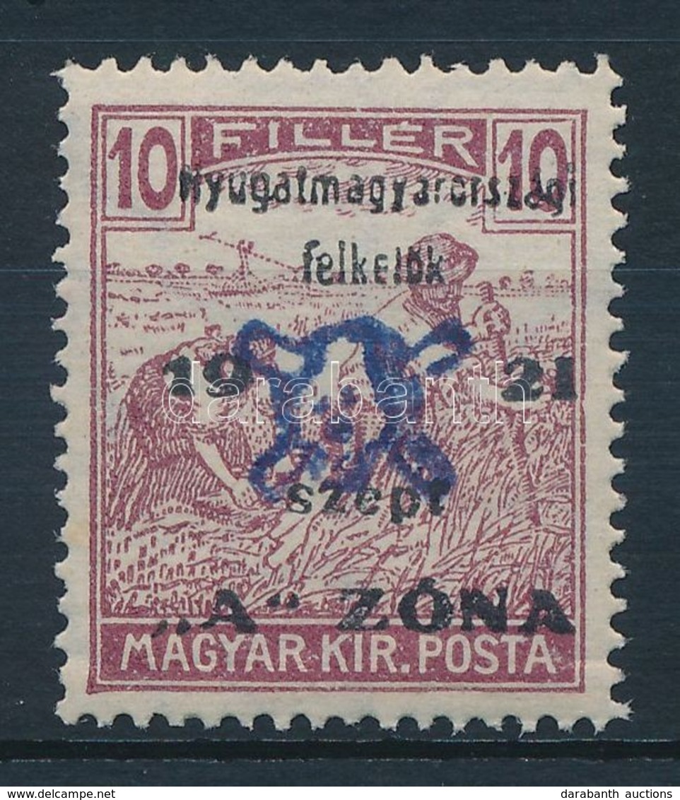 ** Nyugat-Magyarország II. 1921 Arató 10f Garancia Nélkül (20.000) - Other & Unclassified