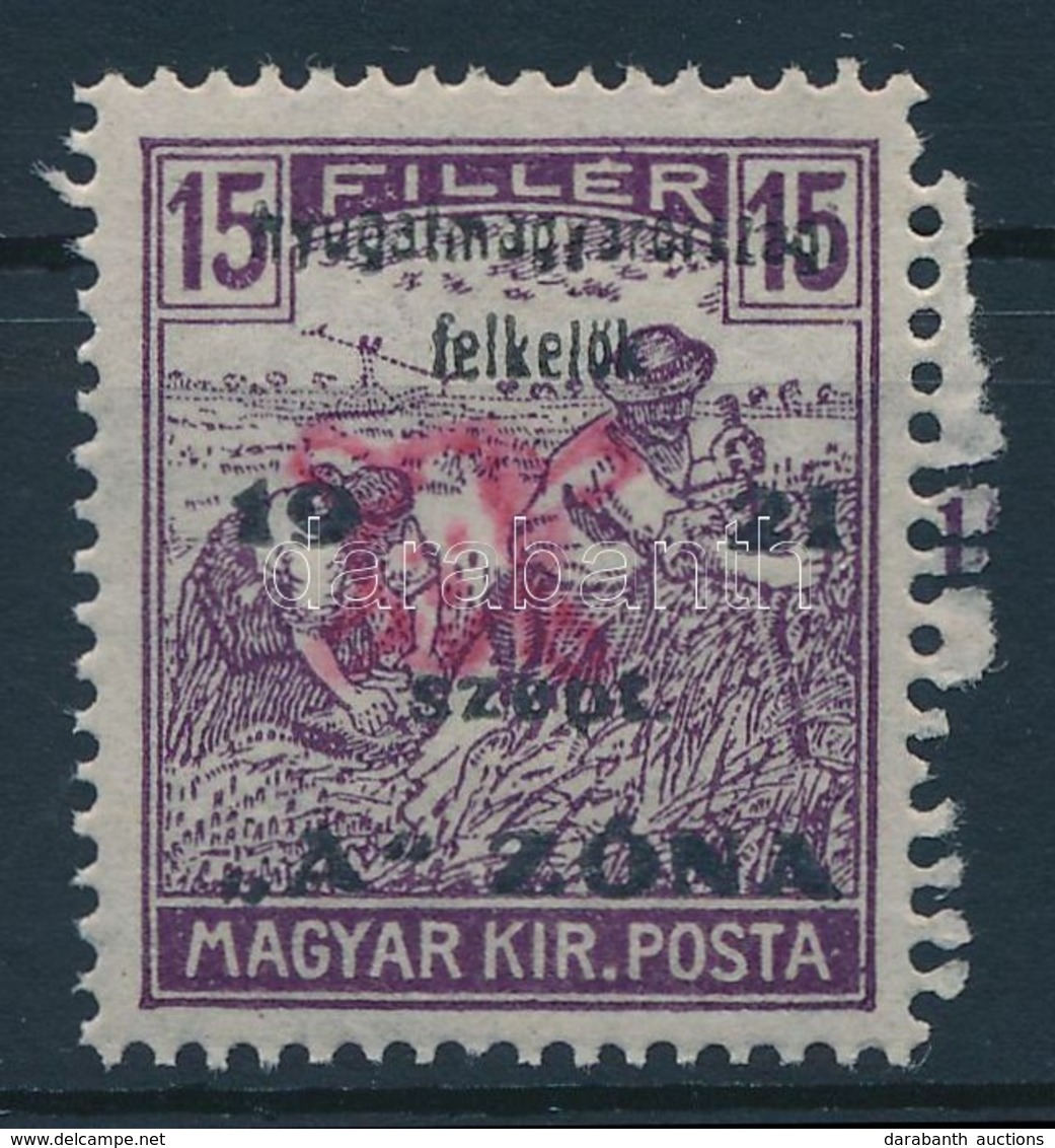 ** Nyugat-Magyarország II. 1921 Arató 15f Garancia Nélkül (80.000) - Other & Unclassified