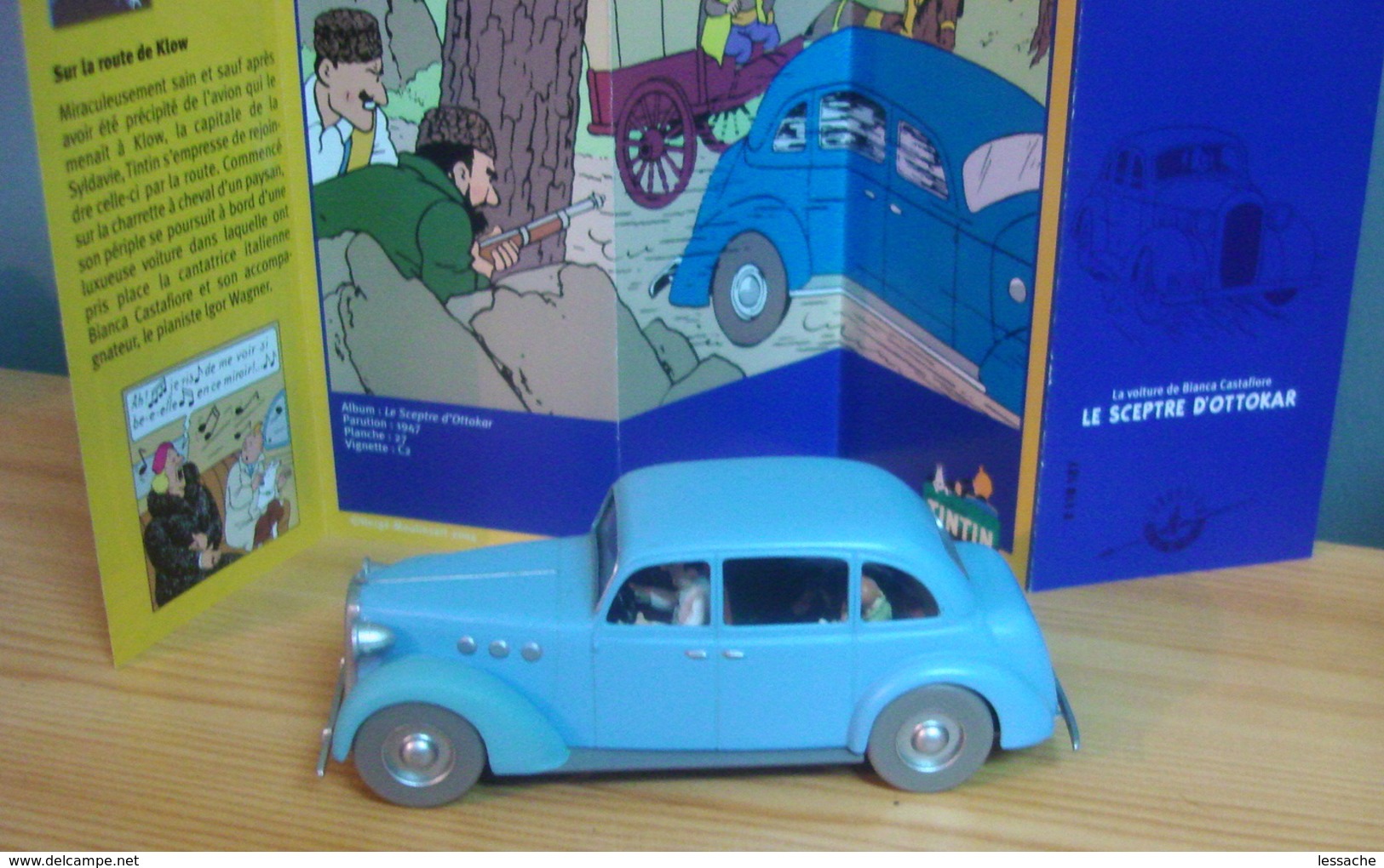 Voiture  CADILLAC 1934 LA SALLE, BIANCA CASTAFIORE 1/43 De Tintin Et Le Sceptre D'Ottokar, TINTIN - Tim & Struppi