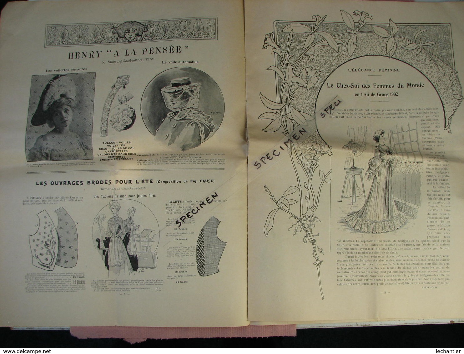 L'Elegance Féminine 1902 Lingerie Corsets 15 Pages 30X39 - 1900-1940