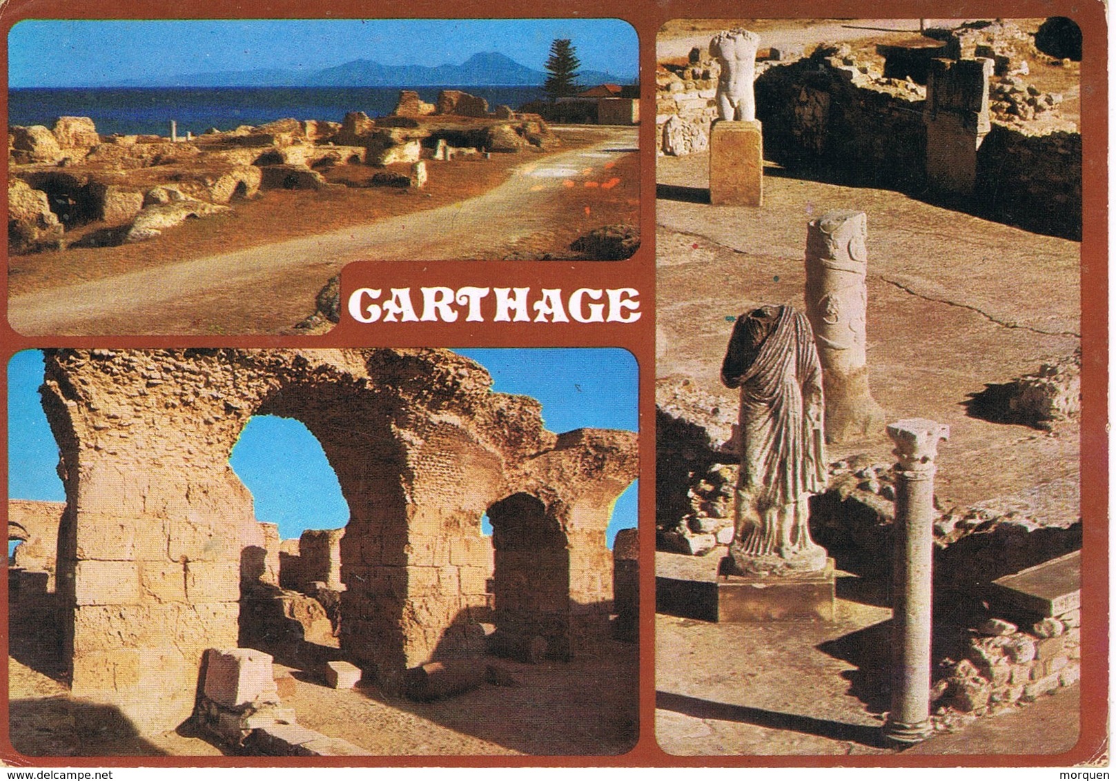 30771. Postal CARTHAGE, Cartago (Tunez) 1976. Mosaico Romano Virgilio Maro. Ruines - Tunisia (1956-...)