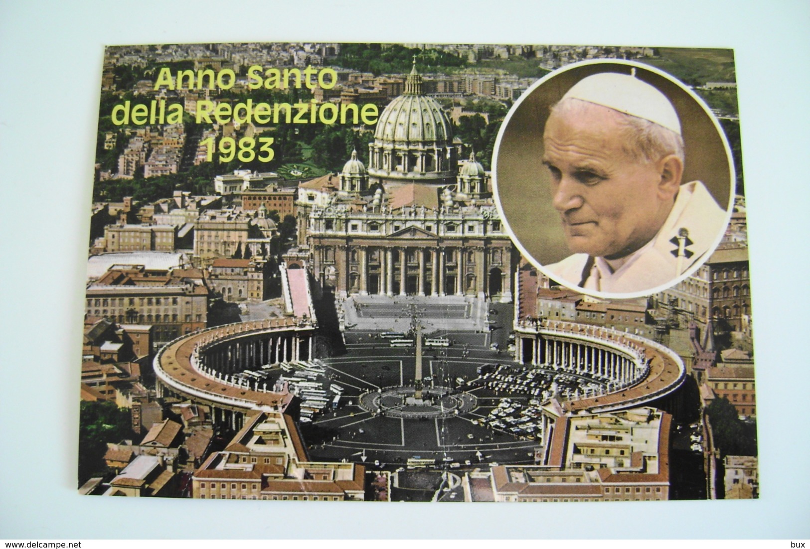 JOANNES PAULUS  PP. II   PAPA  WOITILA   ANNO SANTO   DELLA REDENZIONE  1983  PAPST  POPE POSTCARD UNUSED - Papi