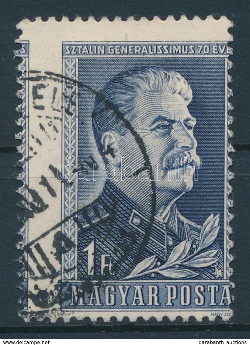 O 1949 Sztálin 1 Ft, Képbe Fogazott Bélyeg - Sonstige & Ohne Zuordnung