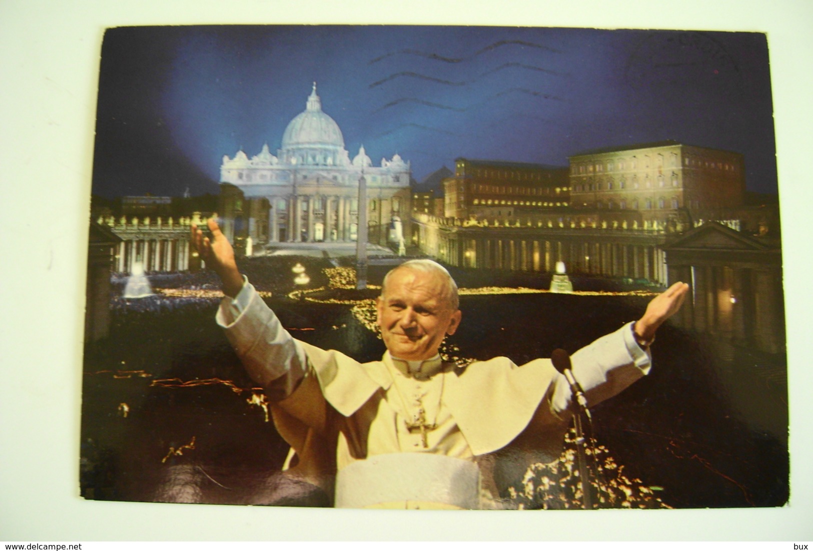 JOANNES PAULUS  PP. II   PAPA  WOITILA     PAPST  POPE POSTCARD  USED - Papes