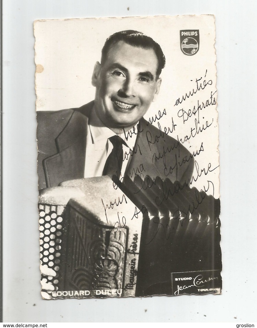 EDOUARD DULEU CARTE AVEC AUTOGRAPHE - Autres & Non Classés