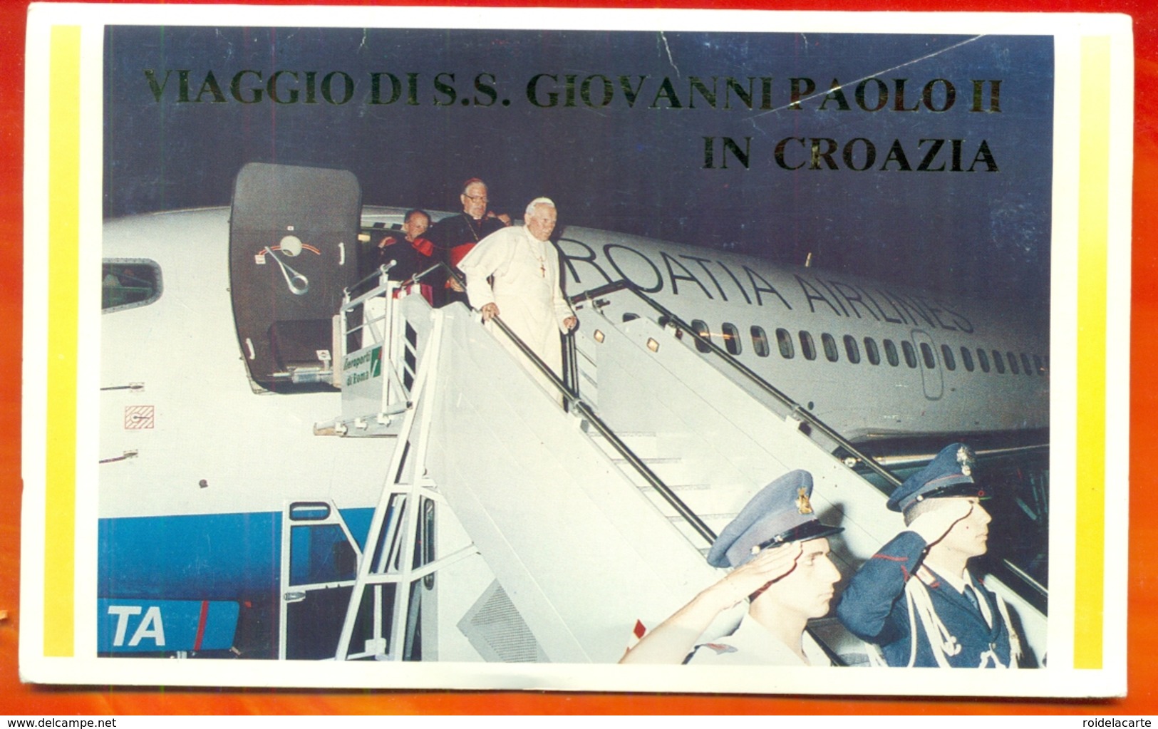 FDC "Golden Serie" # Croatie-Croatia 1994 # Voyage,trip,vaggio Di S.S.Paolo II In Croatia-Zagreb - Packset 4 FDC - Croatie