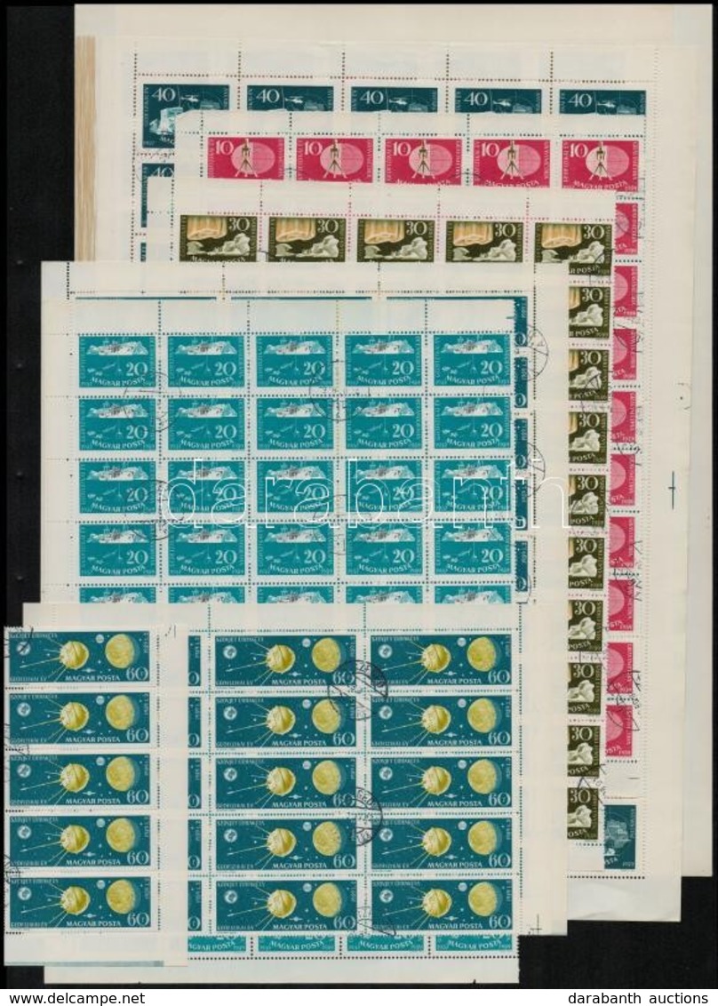 O 1959 Nemzetközi Geofizikai év 50 Db Sor ívekben Ill. Darabokban (15.000) - Other & Unclassified