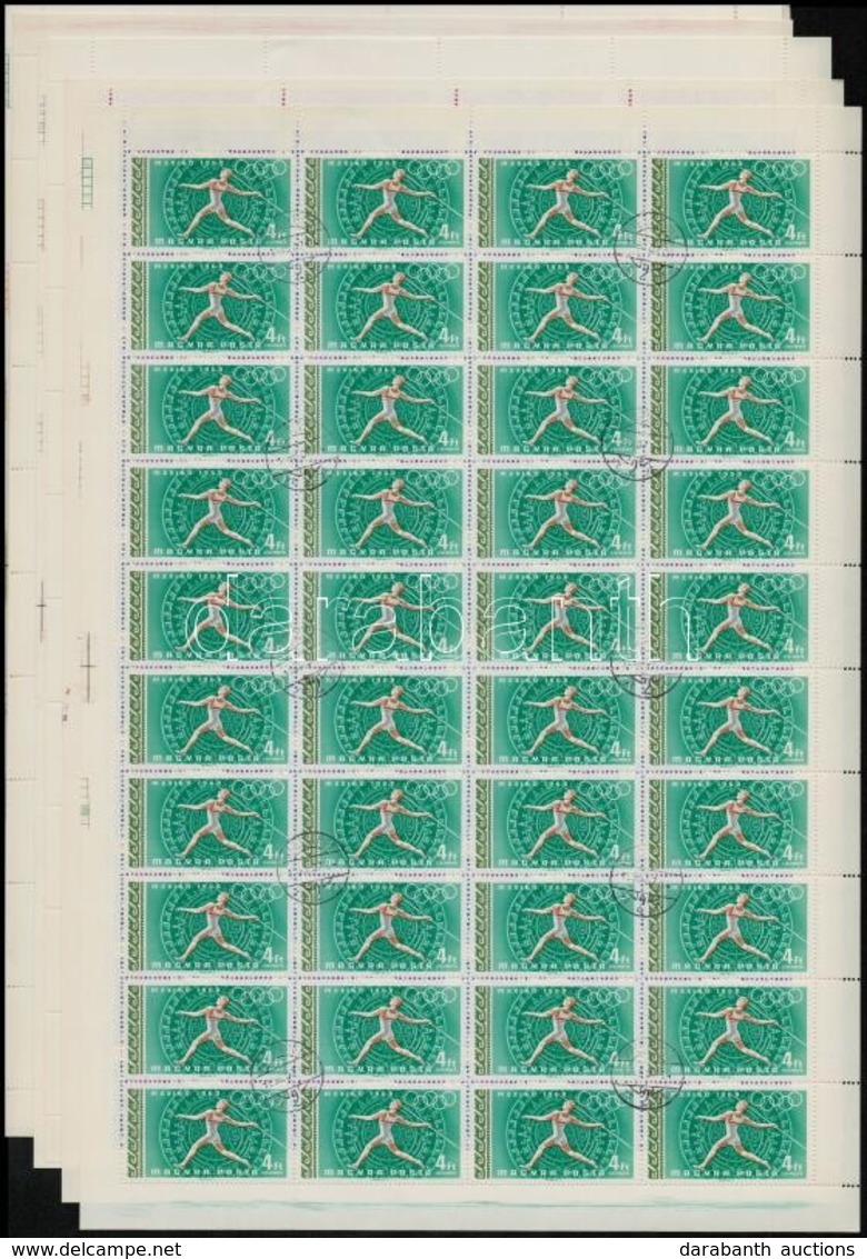 O 1968 Olimpia (V.) - Mexikó Teljes ívsor (10.000) - Sonstige & Ohne Zuordnung