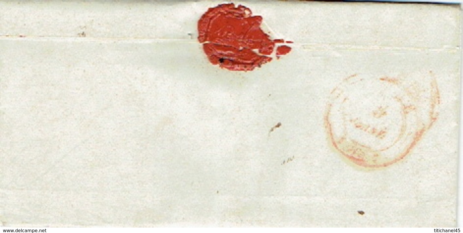 LAC De CHARLEROY 4/01/1847 ( Belle Frappe) > LIEGE  H. DESSAIN éditeur-imprimeur-signé Boué Libraire à CHARLEROI - 1830-1849 (Belgique Indépendante)