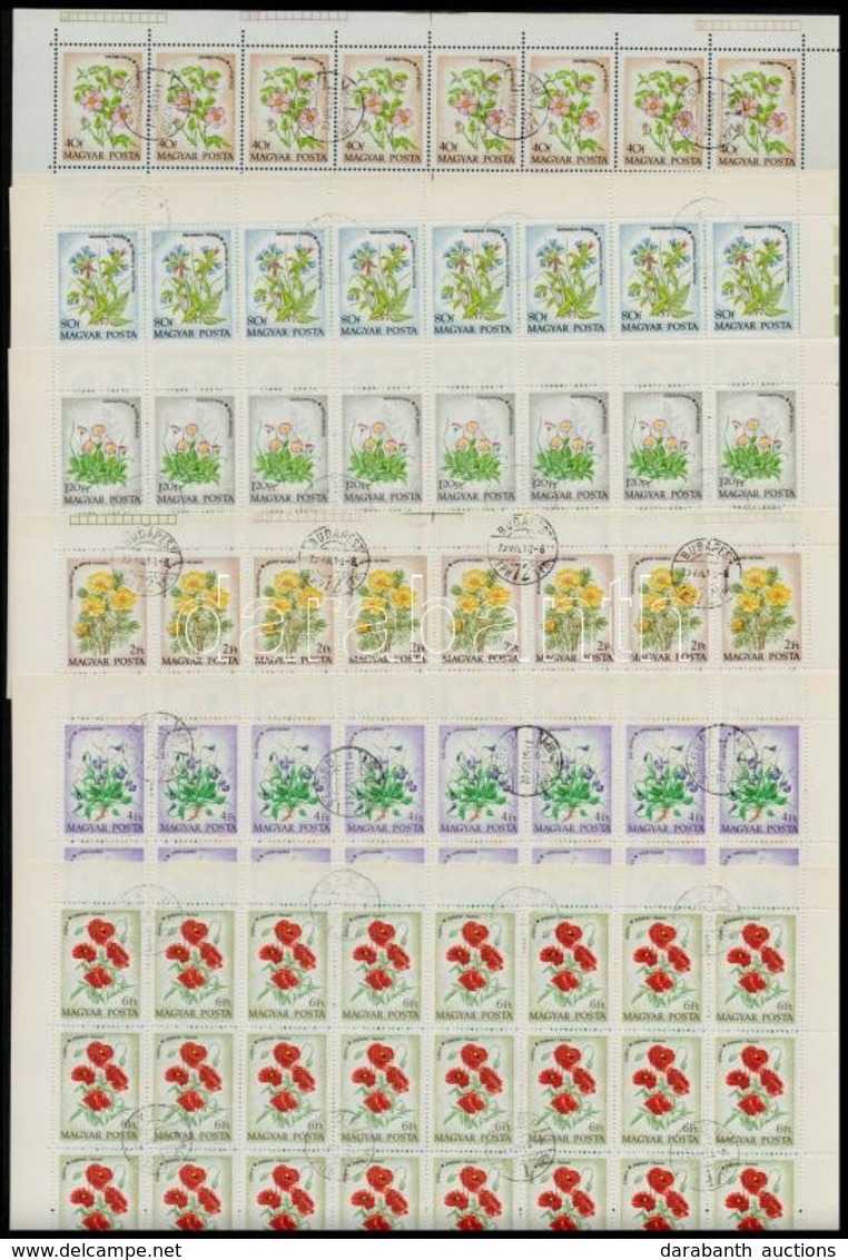 O 1973 Virág (XI.) - Erdő-mező Virágai Teljes ívsor (8.500) - Sonstige & Ohne Zuordnung
