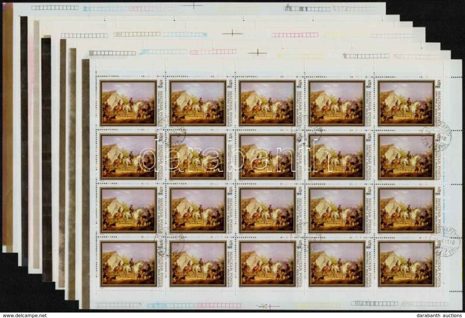 O 1979 Festmények (XVI.) - Dürer Teljes ívsor + Festmények (XVII.) Teljes ívsor (14.500) - Sonstige & Ohne Zuordnung