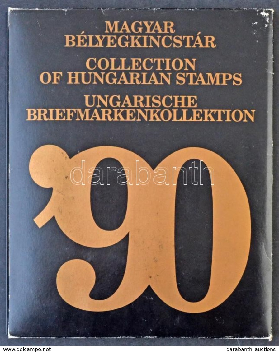 ** 1990 Magyar Bélyegkincstár Fekete Kötet, A Hologramos Blokk Nélkül Sorszám: 923 (~10.000) - Sonstige & Ohne Zuordnung