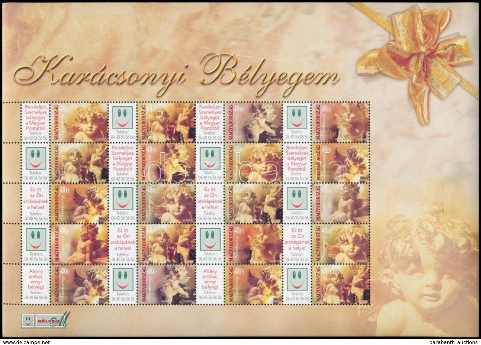 ** 2004 Karácsony Bélyegem 3 Klf Teljes ív Sorszám Nélkül (33.000) - Other & Unclassified